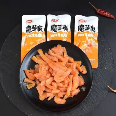 卫龙魔芋爽15克素毛肚整箱香辣麻辣魔芋丝零食小吃素肉辣条批发5盒图5