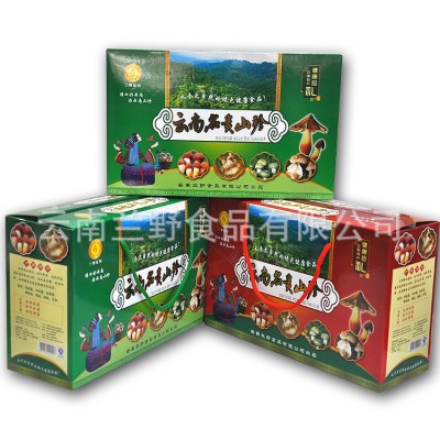【兰野食品】油鸡枞菌 松茸菌 牛肝菌460g/瓶*3 2盒