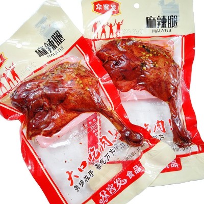 麻辣腿110g乡巴佬盐焗腿香辣鸭腿 肉类零食休闲食品 卤味小吃15袋图5