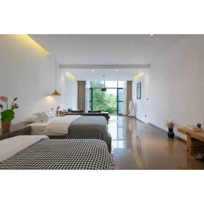 牧云院|正面观湖景+花园|LOFT温馨双床房图1