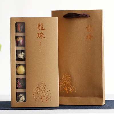 大量批发云南普洱茶 玫瑰茉莉花生茶龙珠乔木沱茶6味18颗 花茶礼盒      1盒