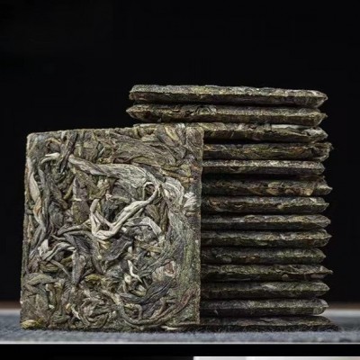云南普洱茶生茶小饼茶勐库冰岛古树茶生普薄片方片现货批发7克   2斤图2