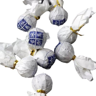 云南临沧冰岛普洱茶生茶古树龙珠沱茶小颗粒散装茶生普口粮茶500g  2斤图5
