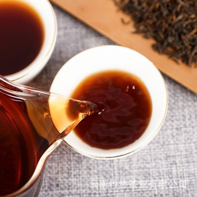 批发云南普洱茶 勐海金芽宫廷 古树金芽散茶 陈年老熟茶 普洱熟茶       2斤图4