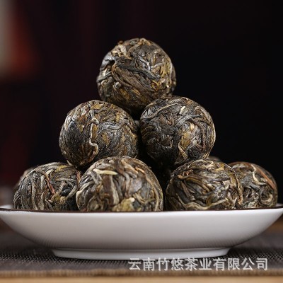 云南生普茶叶普洱生茶冰岛春茶龙珠小饼手工制作生普洱茶散茶批发      1斤