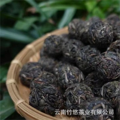 云南生普茶叶普洱生茶冰岛春茶龙珠小饼手工制作生普洱茶散茶批发      1斤图3