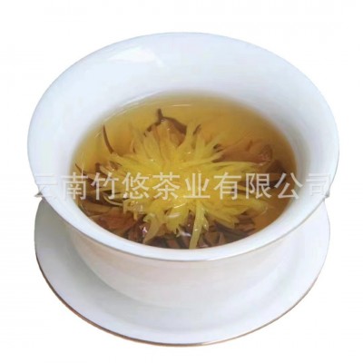 云南凤庆滇红茶菊花茶绣球龙珠茶蜜香金芽金丝皇菊手工茶现货批发      2斤图5