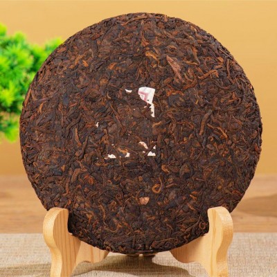 云南普洱茶熟茶陈布熟普布朗山古树茶勐海茶叶七子饼357g包装批发      1饼图2