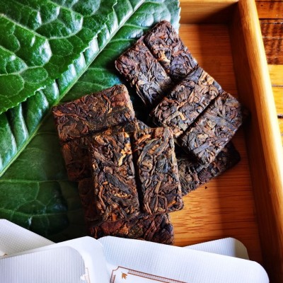 临沧普洱茶熟普冰岛熟茶8克方片包装源头工厂茶叶批发茶砖      1件图2