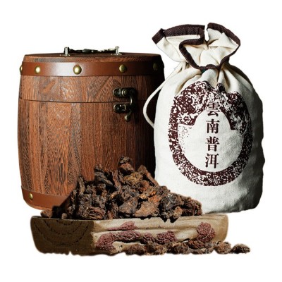 云南普洱茶金芽熟茶冰岛古树茶老茶头熟茶普洱熟普小沱茶叶批发      1盒图5