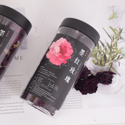 健滋道墨红玫瑰 云南特产冻干烤干罐装 送礼 礼盒装 墨红 玫瑰花茶1罐图5