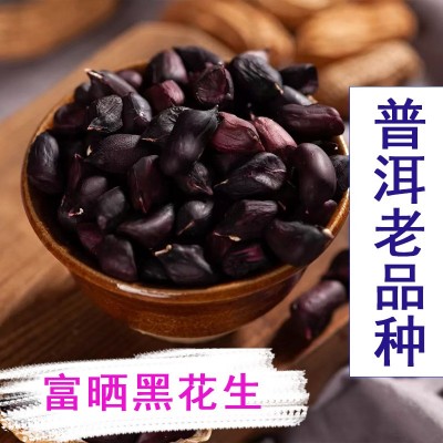 云南富硒黑花生普洱带壳晒干黑花生紫皮花生新货老品种味香甜批发1包图3