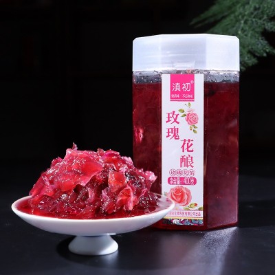 草莓蓝莓酱百香果果酱涂抹面包玫瑰花酱钵仔糕奶茶店冰粉配料批发1瓶图3