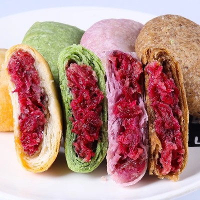 农科院滇二娃鲜花饼32g云南特产玫瑰花饼紫薯抹茶小零食休闲食品1克图5