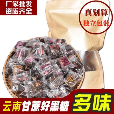 云南黑糖方块独立包装500g红糖玫瑰老姜大枣桂花多味产妇红糖批发3件图3