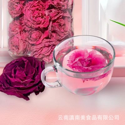 墨红玫瑰花茶精挑干玫瑰花冠花墨红玫瑰大朵玫瑰花茶一朵墨 红玫瑰2罐图2