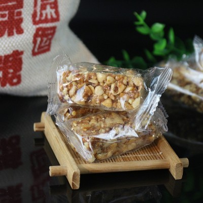 现货批发 云南特色休闲食品狗屎糖 桂花原味花生酥糖300g布袋装       2袋图4