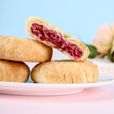 玫瑰鲜花饼云南特产 1.6千克礼盒装40克*40枚 玫瑰饼     1盒图3