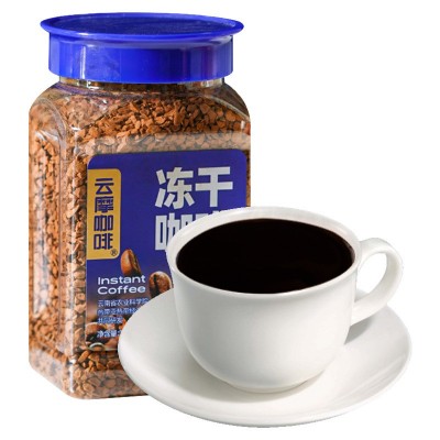 云南农科院冻干咖啡速溶咖啡粉无蔗糖美式云摩黑咖啡小粒学生提神1件图4