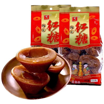 一件代发云南特产正宗古法熬制甘蔗元宝红糖块烘焙厨房烹饪调味1袋图3