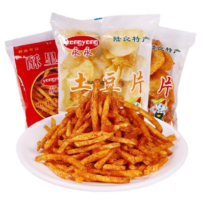 云南特产陆良洋芋丝土豆片薯条网红零食怀旧膨化食品小零食批发5袋图4