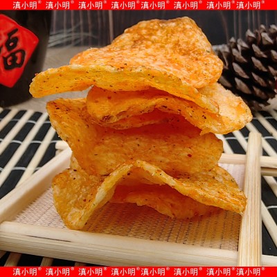 云南特产陆良洋芋丝土豆片薯条网红零食怀旧膨化食品小零食批发5袋
