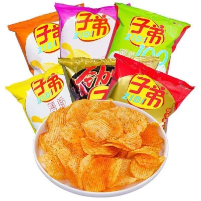 云南子弟土豆片95g薯片大包装多口味组合装零食休闲麻辣小吃网红10袋图4