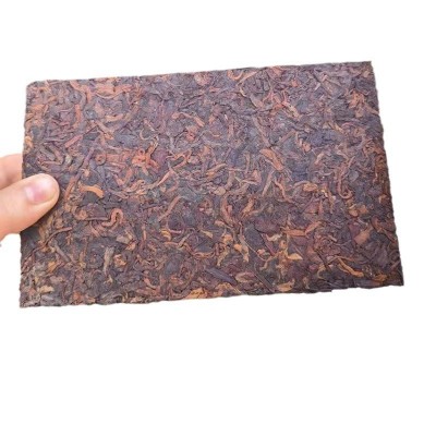 云南布朗古树普洱 金芽普洱茶熟茶砖 500g砖茶云南勐海厂家直供1盒图4