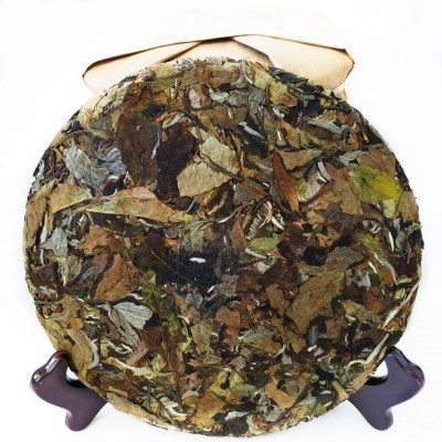 厂家现货批发云南古树白茶2018高山老白茶357克饼茶 陈年紧压白茶2个