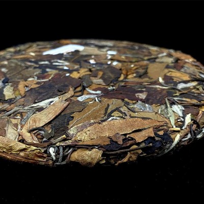 厂家批发云南老树白茶茶叶勐海福瑞茶厂2022年帕沙白茶茶饼357克1个图2