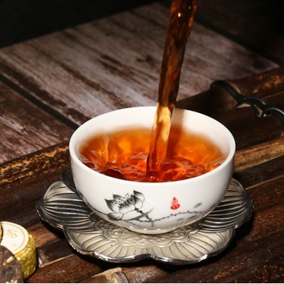 云南糯米香普洱茶糯香小沱茶宫廷料压制小玉饼新普号茶500g厂家      1斤图4