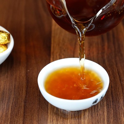 云南糯米香小沱茶新普号普洱茶熟茶普洱小金沱浓香型茶叶厂家批发      1盒图4