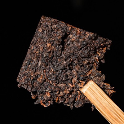 云南勐海 宫廷普洱 250g熟茶陈年干仓熟普西双版纳泉海茶厂批发      2块图4