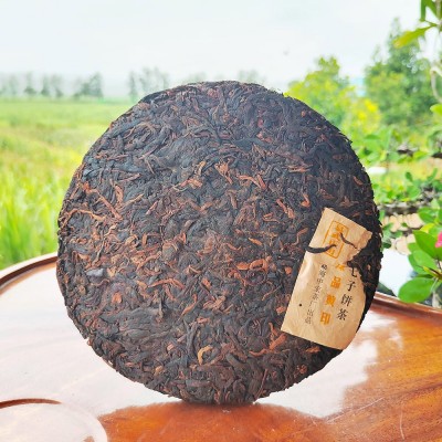易武普洱熟茶 云南七子饼茶陈年老熟饼厂家直销普洱茶熟普       1饼图3