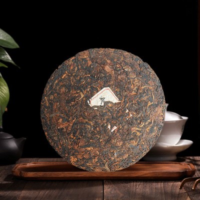 普洱茶熟茶云南七子饼茶勐海生普茶饼特产级古树茶叶自己喝   1饼图2