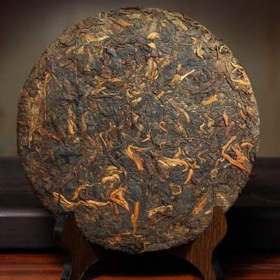 一件代发 普洱茶熟茶云南七子饼茶古树茶叶自己喝老普洱熟 普茶饼     1饼图2