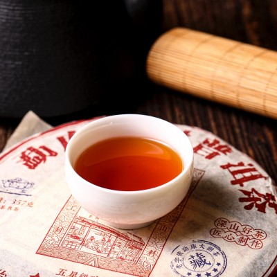 勐库大树熟茶云南普洱茶十年老茶昆明仓仓储     2饼图4