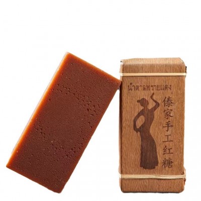 西双版纳云南古法傣家手工纯甘蔗熬制红糖笋壳包装500g傣 家红糖2个图4