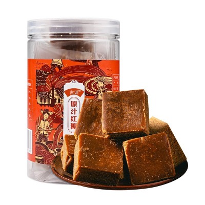 云南古训红糖姜茶批发原味整箱原汁蔗糖甘蔗老红糖方块糖独立包装3瓶图3