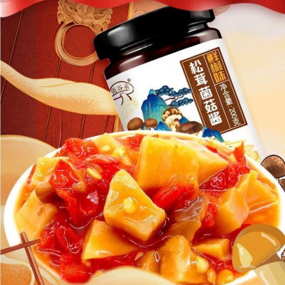 云南特产油鸡枞菌菇酱下饭菜黑松露牛肝菌松茸菌即食拌饭拌面快餐1瓶图4