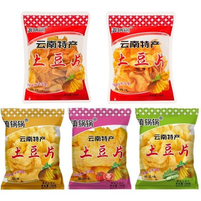 高原土豆片108g云南特产滇锅锅贵州小吃宿舍薯片网红零食脆爽10包图4