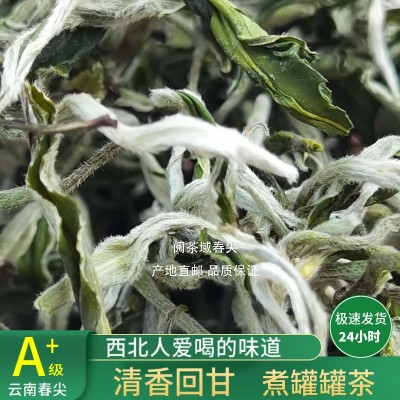 2024年云南春尖茶叶兰州清茶甘肃天水陇南煮罐罐茶浓香绿AA类1斤图4