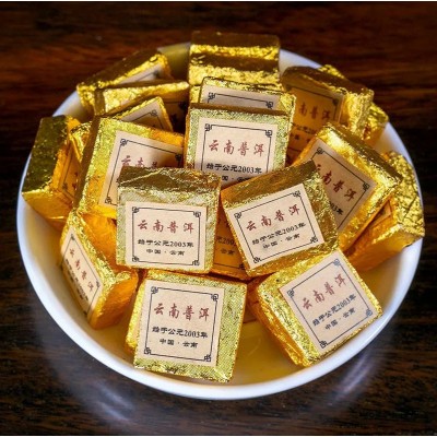 sc鼎茗号03年迷你小沱茶 普洱熟茶砖茶宫廷普洱散茶陈香普洱 十年1份图5