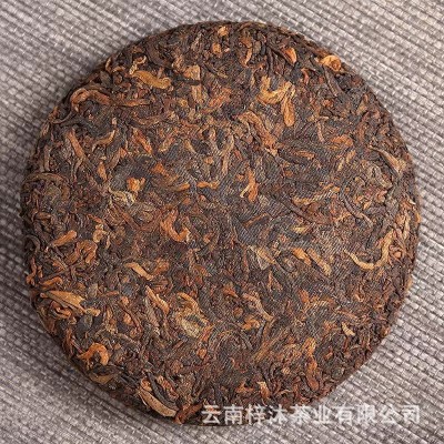 厂家直销 云南普洱茶 批发2018年老普洱熟饼 100g勐海熟茶小饼5饼图3