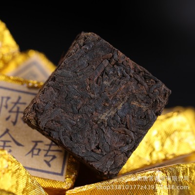 批发云南普洱茶 散装小沱茶 熟茶陈年乔木陈香小金砖 醇香小方砖1斤图3