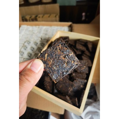 冰岛五寨普洱茶熟茶 饼干片茶 薄片熟茶普洱茶 云南普洱茶1份图3