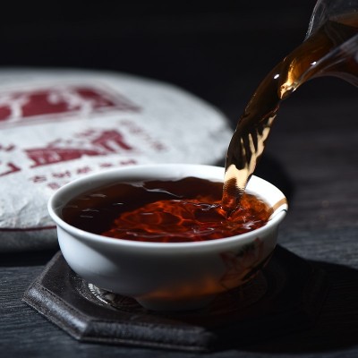 益壶春茶叶2012小户赛古树茶纯料十年老茶普洱茶熟茶云南茶357g1包图4