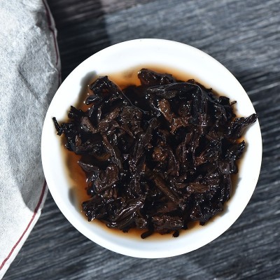 益壶春茶叶2012小户赛古树茶纯料十年老茶普洱茶熟茶云南茶357g1包图3