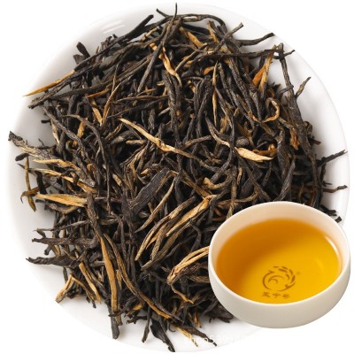 云南凤庆老树口粮茶滇红茶叶花蜜香针型滇红散茶批发【滇红松针】1斤图5