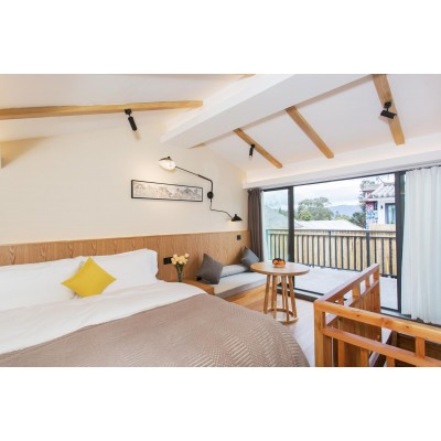 云隐·Loft双大床四人套房 | 羽绒被褥·热空调·智能马桶·康乃馨床品·深睡乳胶床垫·意大利Acc图3